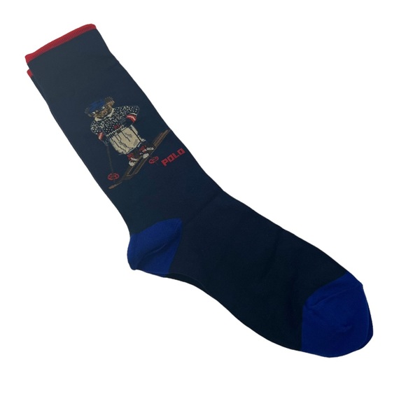 POLO RALPH LAUREN Mens Cortina Bear 3-Pack Socks Gift Set - Picture 6 of 13